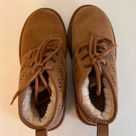 UGG Mens Chestnut Embossed Logo Neumel Suede Chukka Lined Boots, Sz 6 1129211 main image 5
